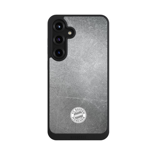 Samsung Galaxy S25+  NIVOpure Classic FCB Logo Small - White on Metal Look