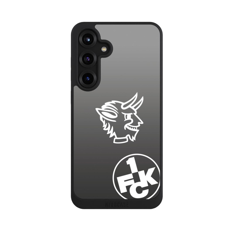 Galaxy S25 + NIVOpure Teufelskopf FCK auf Schwarz