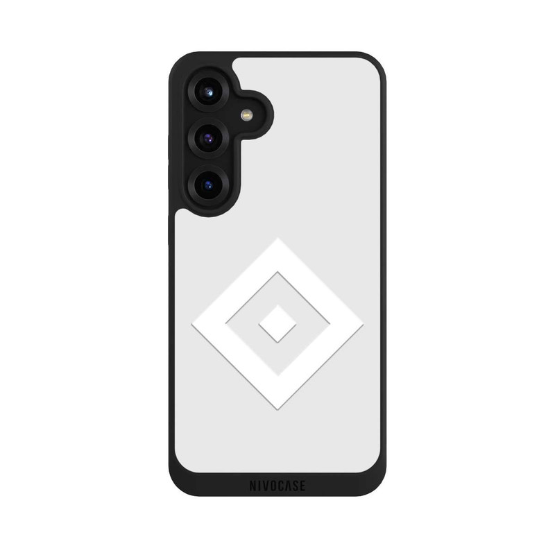 Galaxy S25 + NIVOpure Rauten Logo auf HSV Grau