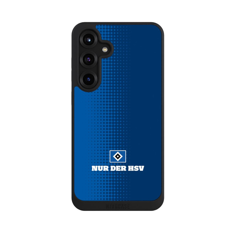 Galaxy S25 + NIVOpure Nur der HSV - Rautenraster Blau