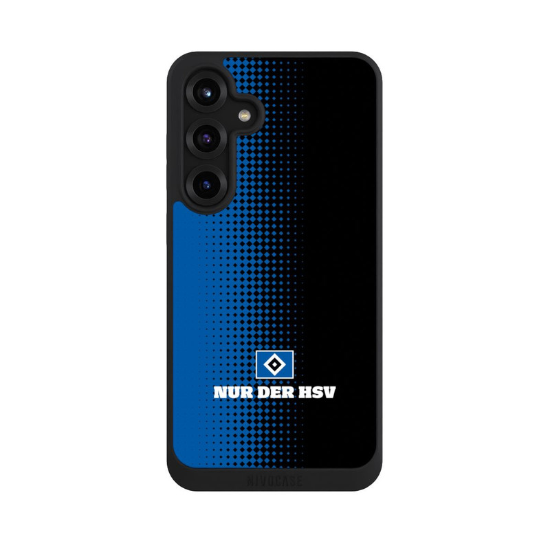 Galaxy S25 + NIVOpure Nur der HSV - Rautenraster Schwarz