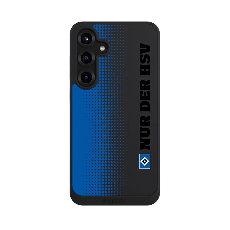 Galaxy S25 + NIVOpure Nur der HSV - Rautenraster Blau - ohne Hintergrund