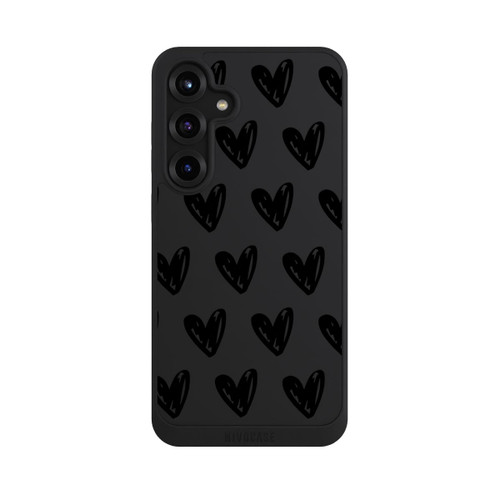 Samsung Galaxy S25+  NIVOpure Herzen Schwarz ohne Hintergrund