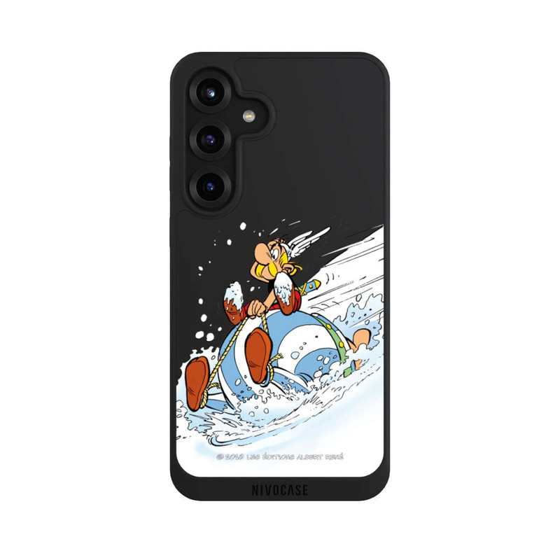 Galaxy S25 + NIVOpure Asterix & Obelix Schlitten Transparent