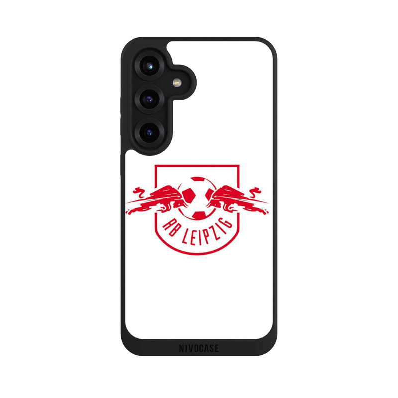 Galaxy S25 + NIVOpure Rotes RB Leipzig Logo auf Weiß