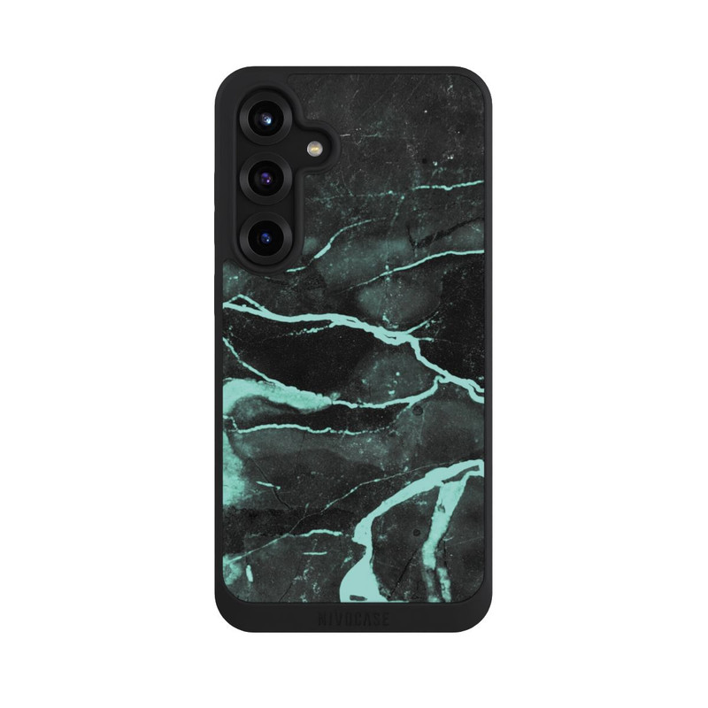 Galaxy S25 + NIVOpure Grauer und blauer Marmor