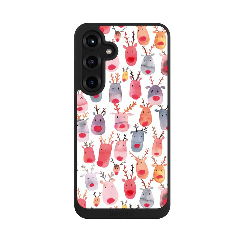 Galaxy S25 + NIVOpure Aquarelle de renne mignon