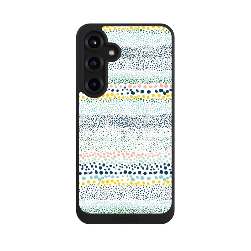 Galaxy S25 + NIVOpure Kleine Punkte, strukturiertes Weiß