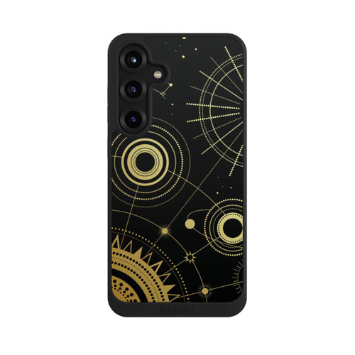 Samsung Galaxy S25+  NIVOpure Schwarzer und goldener Look Abstrakt
