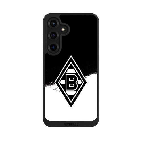 Samsung Galaxy S25+  NIVOpure Borussia Scratch Schwarz-Weiss
