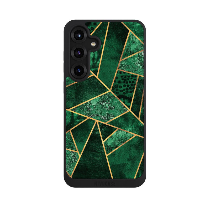 Galaxy S25 + NIVOpure Tief Smaragdgrün Golddruck