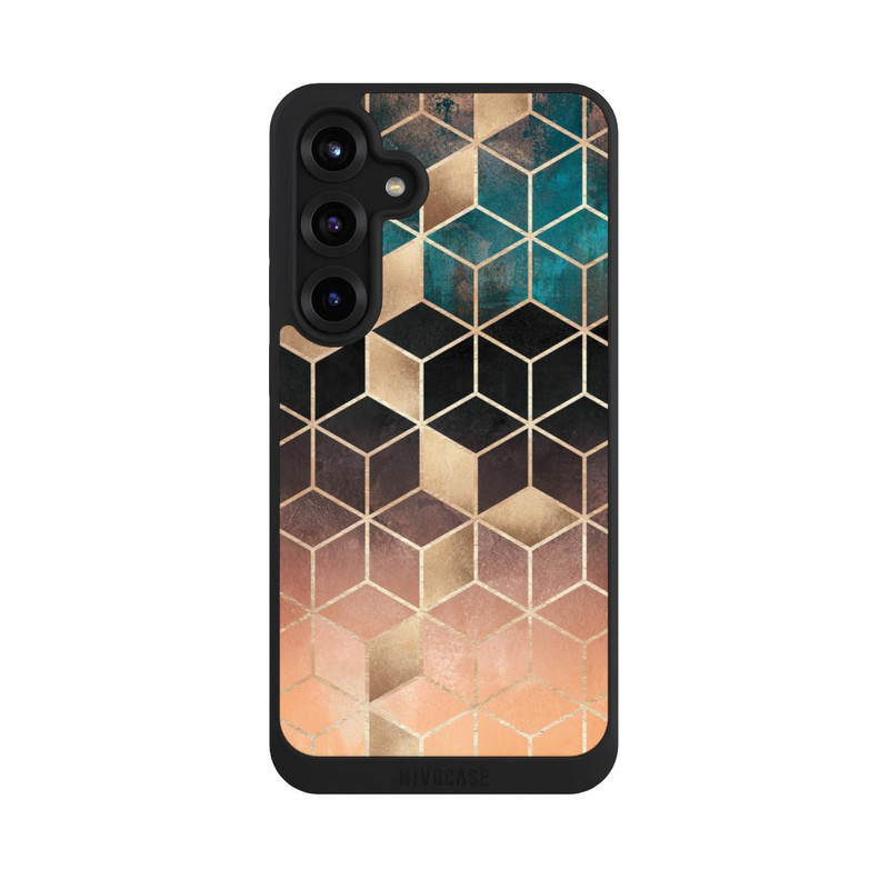 Galaxy S25 + NIVOpure Cubes de rêve imprimé doré