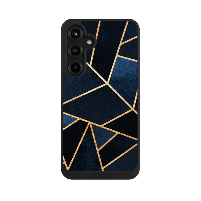 Galaxy S25 + NIVOpure Navy Stein Golddruck
