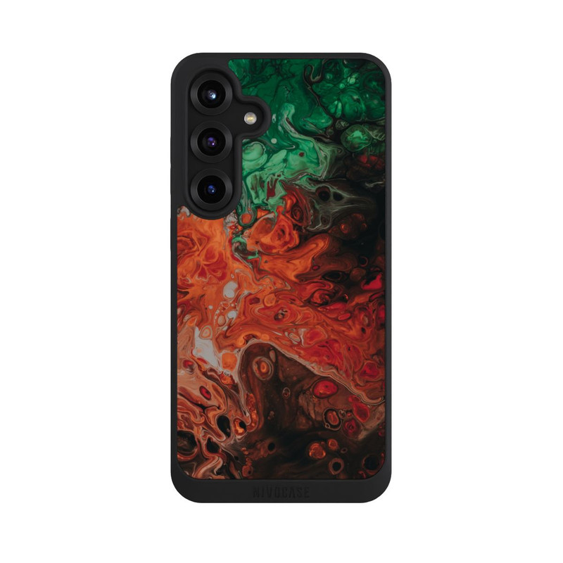 Galaxy S25 + NIVOpure Bunte Öltextur