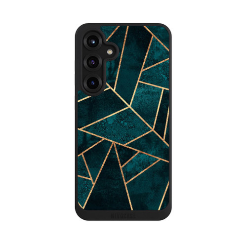 Samsung Galaxy S25+  NIVOpure Tief Blaugrün Stein Gold Druck