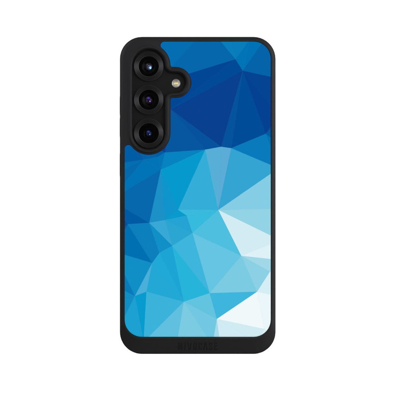 Galaxy S25 + NIVOpure Polygonal Mosaic Blue