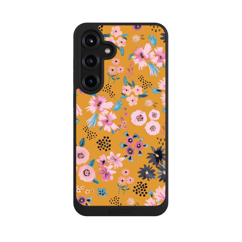 Galaxy S25 + NIVOpure Petites Fleurs Jaune Moutarde