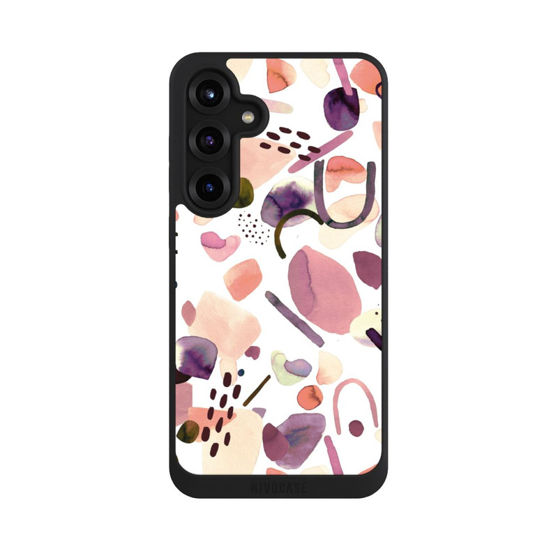 Galaxy S25 + NIVOpure Watercolor Abstract Pieces Mauve