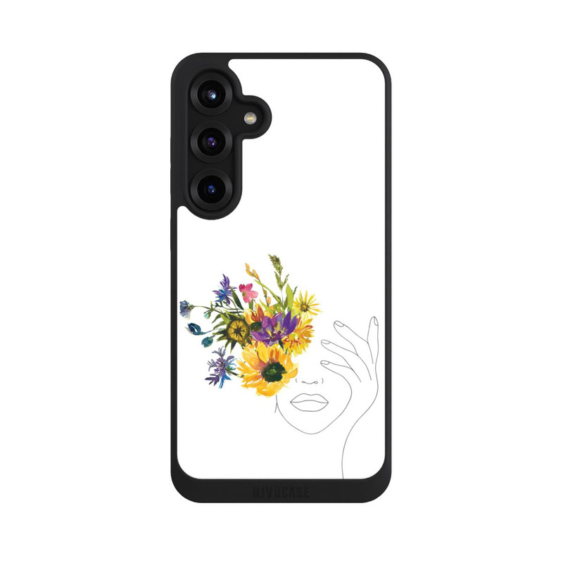 Galaxy S25 + NIVOpure Line Art Tournesols femme