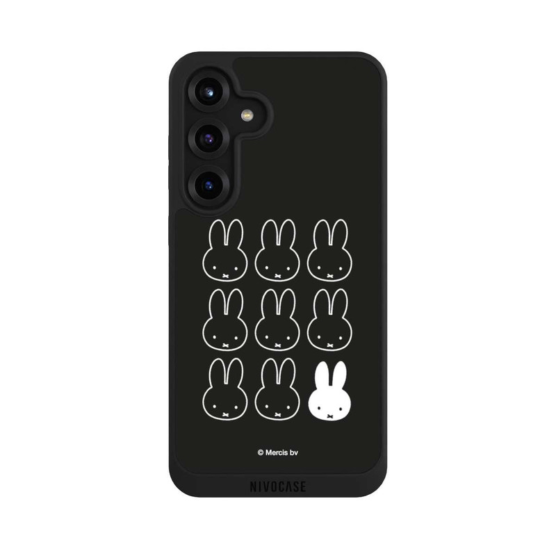 Galaxy S25 + NIVOpure Miffy Schwarz-Weiß