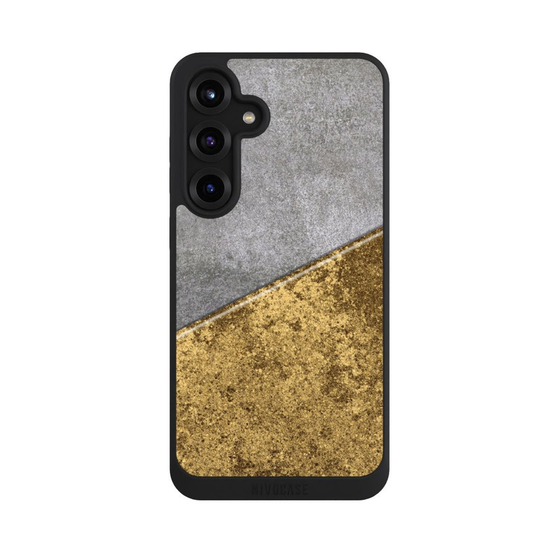 Galaxy S25 + NIVOpure Concrete and Gold look
