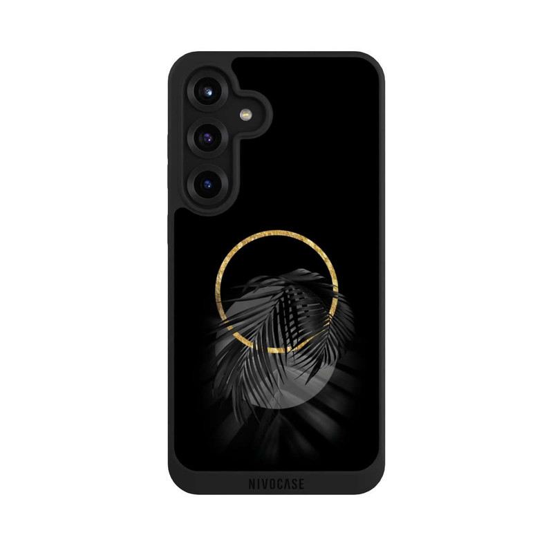 Galaxy S25 + NIVOpure Feuille tropicale noire