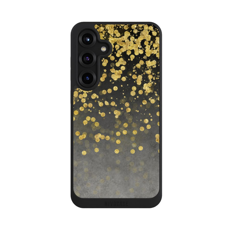 Galaxy S25 + NIVOpure Pluie glamoureuse dorée