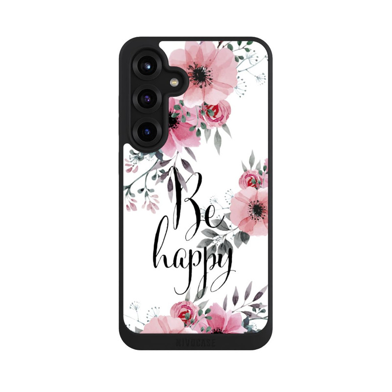 Galaxy S25 + NIVOpure Be Happy Blumen