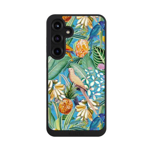 Samsung Galaxy S25+  NIVOpure Tropische Papageien auf blauer Tapete