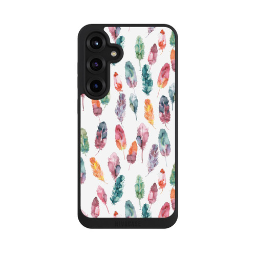 Samsung Galaxy S25+  NIVOpure Aquarellfedern Boho