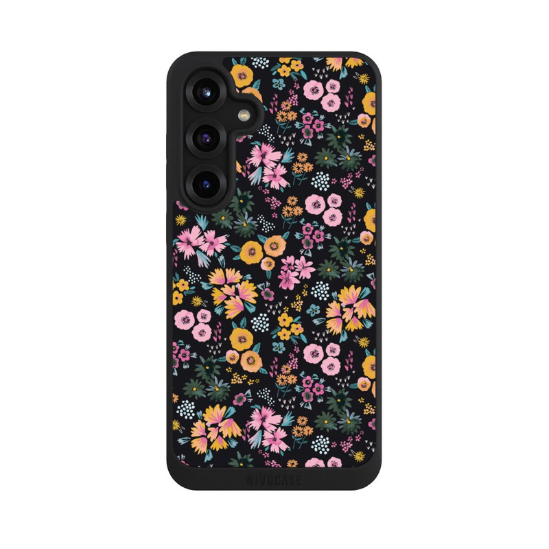 Galaxy S25 + NIVOpure Little Flowers Multi Black 2