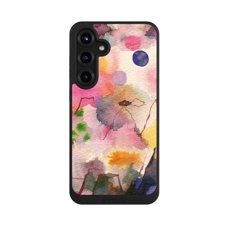 Galaxy S25 + NIVOpure Aquarell bunte Berge
