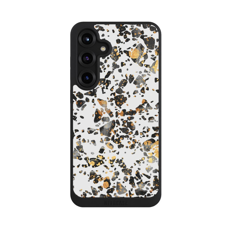 Galaxy S25 + NIVOpure Gold Speckled Terrazzo