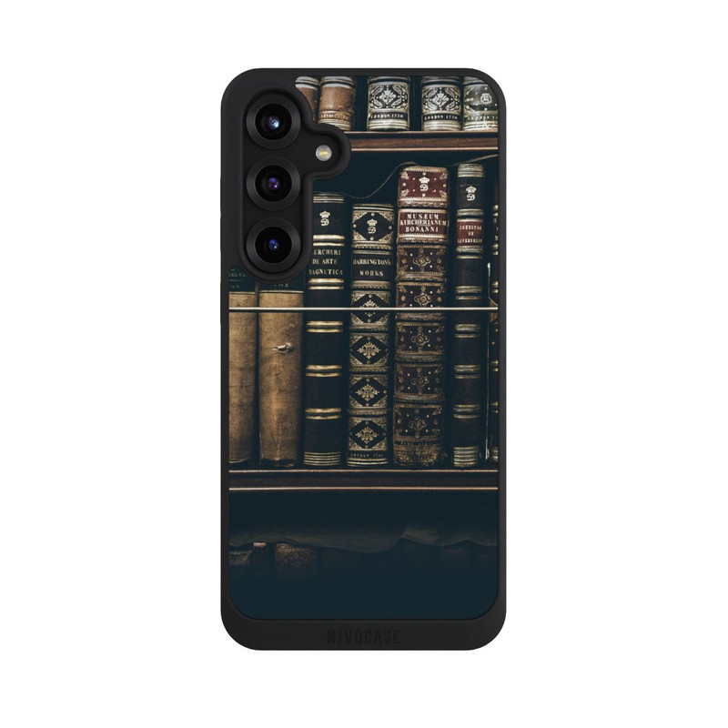 Galaxy S25 + NIVOpure Book Stack Dark