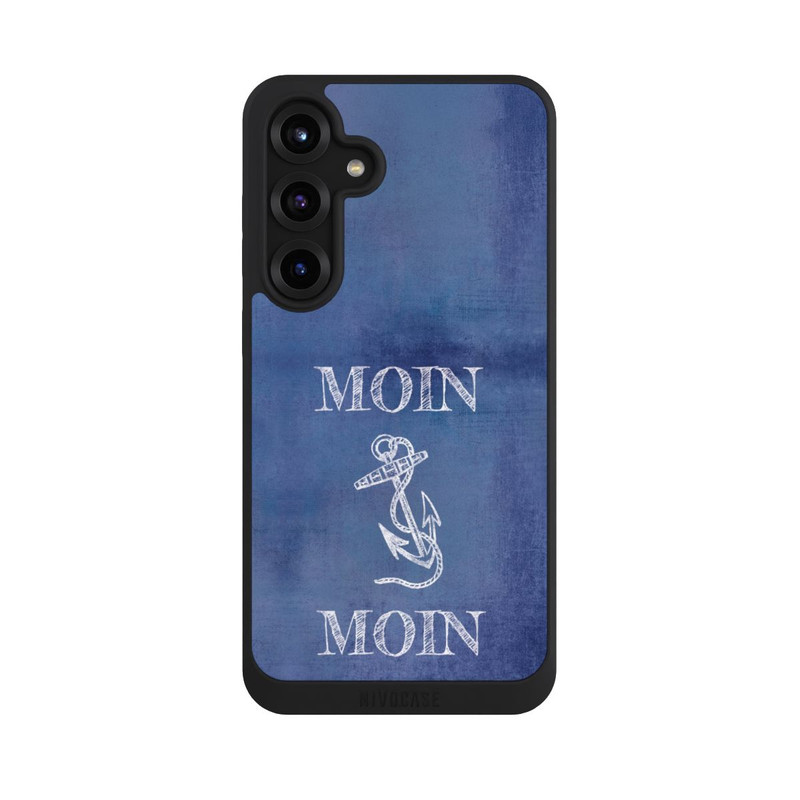 Galaxy S25 + NIVOpure Moin Anker grunge blau