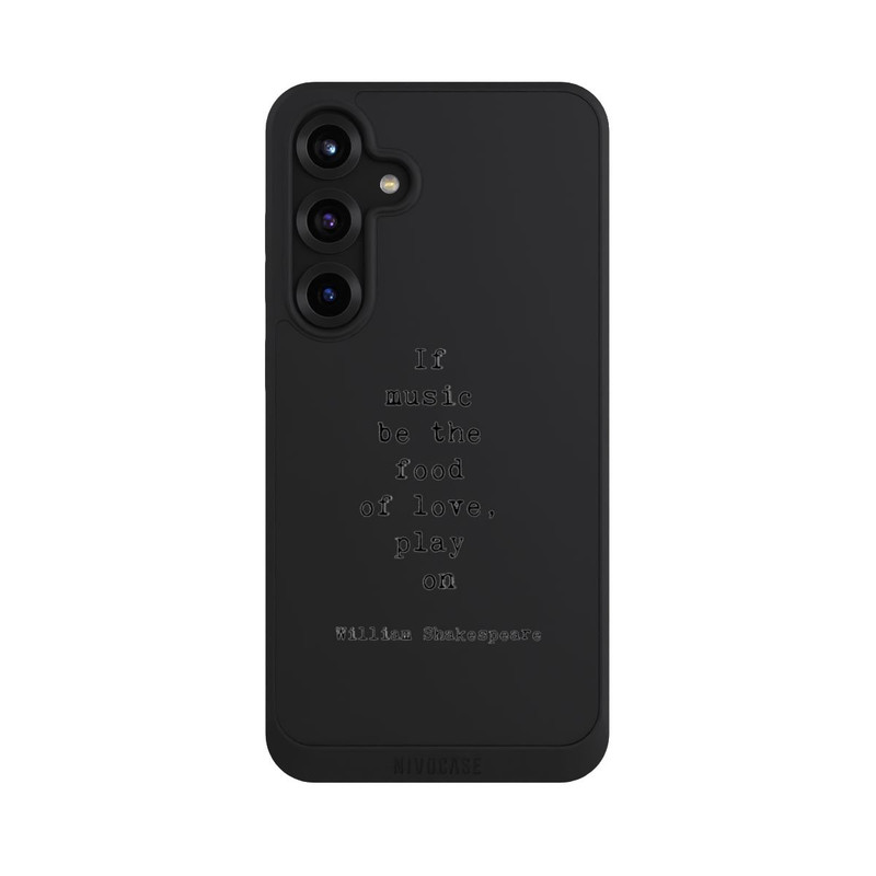 Galaxy S25 + NIVOpure Shakespeare Music Food Transparent