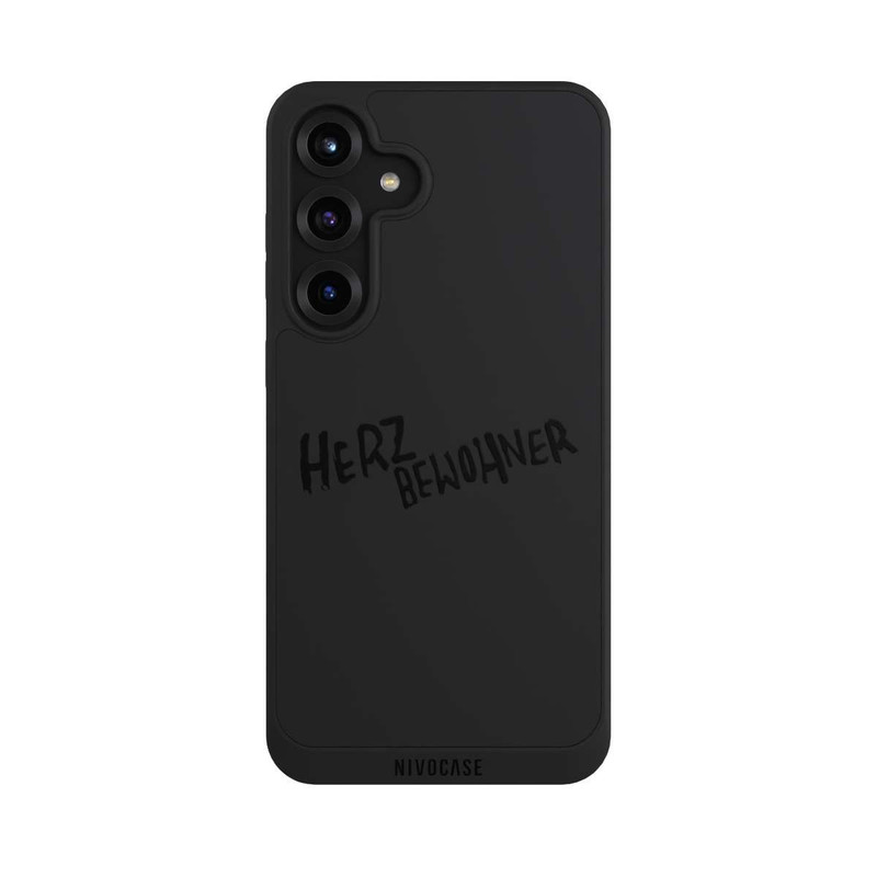 Galaxy S25 + NIVOpure Herzbewohner Weiß Transparent