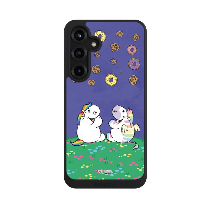 Galaxy S25 + NIVOpure  Donutsterne Pummel und Zebrasus