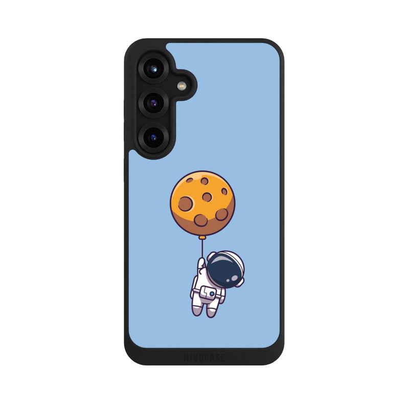 Galaxy S25 + NIVOpure Astronaut mit Mondballon