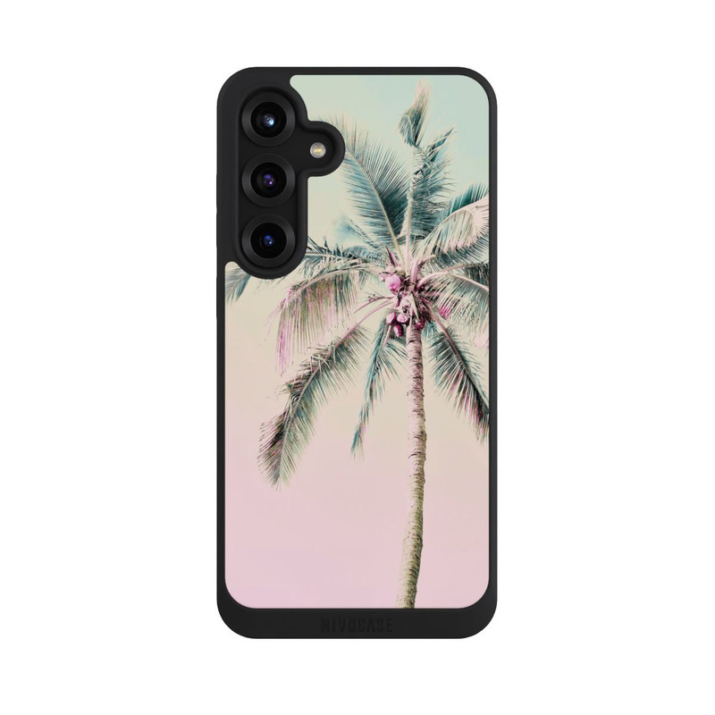 Galaxy S25 + NIVOpure Palmier pastel