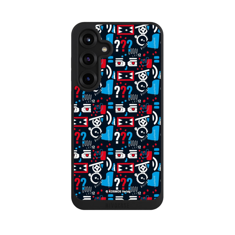 Galaxy S25 + NIVOpure Drei Fragezeichen Wildes Muster