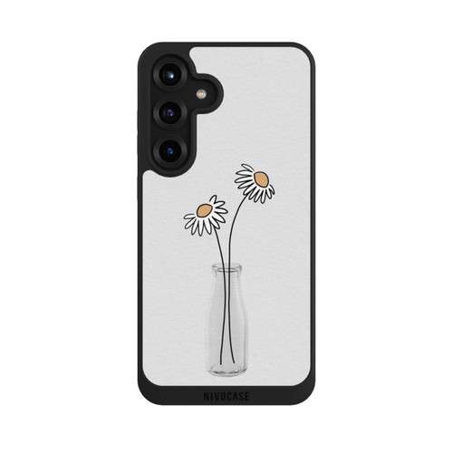 Samsung Galaxy S25+  NIVOpure Stillleben mit weißen Gänseblümchen