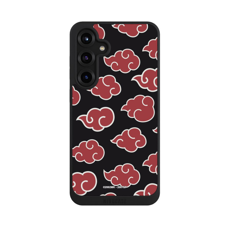 Galaxy S25 + NIVOpure Akatsuki Pattern Black Big