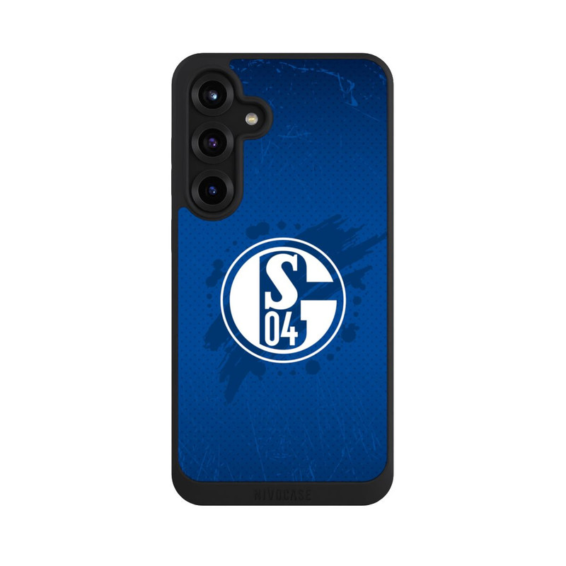 Galaxy S25 + NIVOpure Schalke 04 Farbe Fleck Blau