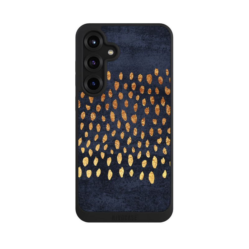 Galaxy S25 + NIVOpure Or & Bleu Pattern