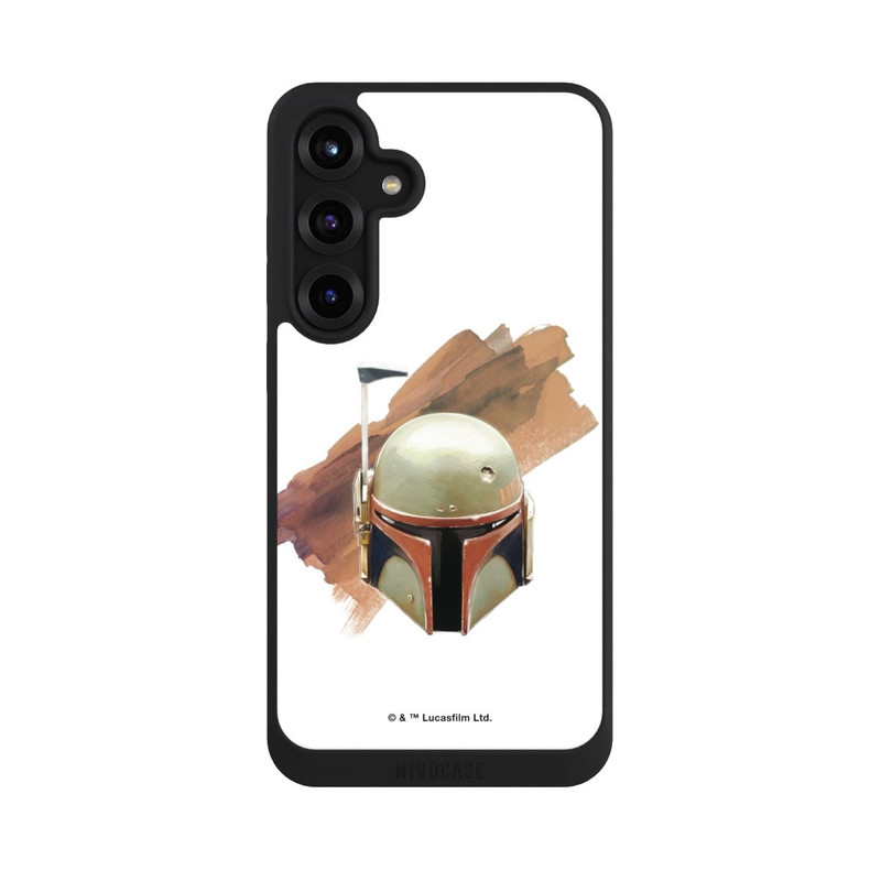 Galaxy S25 + NIVOpure Boba Fett Helm Weiß