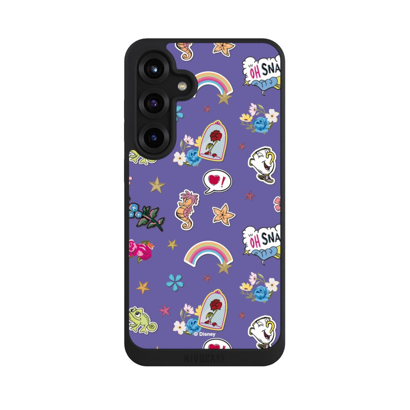 Galaxy S25 + NIVOpure Princess Pattern Purple Disney Princess