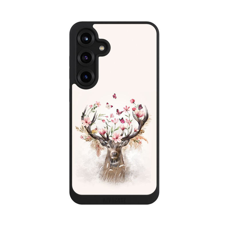 Galaxy S25 + NIVOpure Hirsch Blumen Geweih