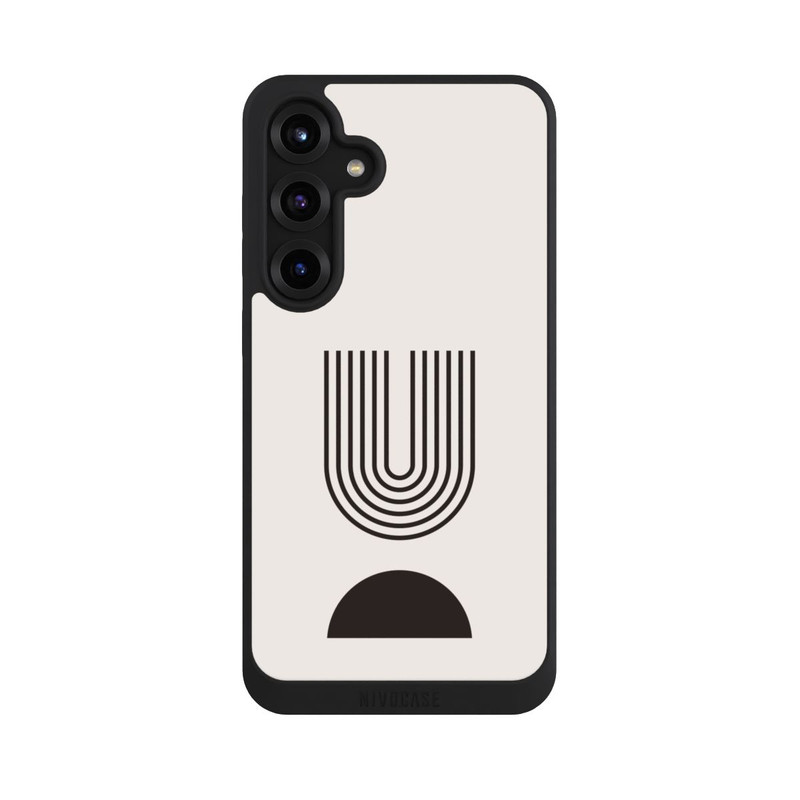 Galaxy S25 + NIVOpure Art moderne Lignes noires