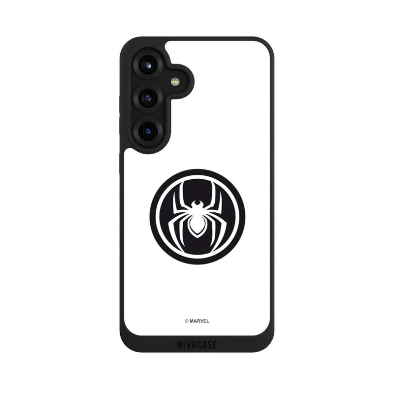 Galaxy S25 + NIVOpure Spider-Man Spider Logo White